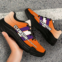 Load image into Gallery viewer, Designs by MyUtopia Shout Out:Clemson #MoreTigerPushUps Chunky Sneakers
