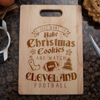 Load image into Gallery viewer, Designs by MyUtopia Shout Out:Cleveland Football Christmas Engraved Cutting Board
