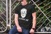 Load image into Gallery viewer, Designs by MyUtopia Shout Out:Clowny Schumer Trump Political Humor Unisex Jersey Short-Sleeve T-Shirt
