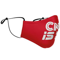 Load image into Gallery viewer, Designs by MyUtopia Shout Out:CNN is Fake News Fitted Fabric Face Mask with Adjustable Ear Loops.
