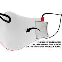 Load image into Gallery viewer, Designs by MyUtopia Shout Out:CNN is Fake News Fitted Fabric Face Mask with Adjustable Ear Loops.
