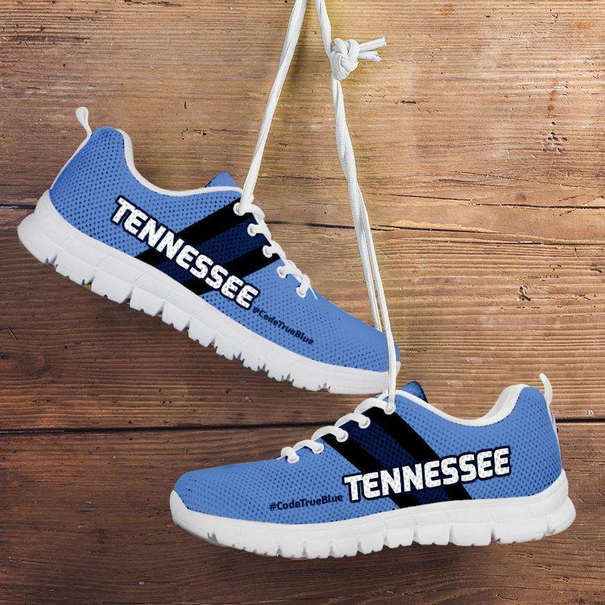 Designs by MyUtopia Shout Out:#CodeTrueBlue Tennessee Fan Running Shoes