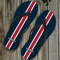 Load image into Gallery viewer, Designs by MyUtopia Shout Out:Collector Flip Flops Liberty
