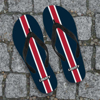Load image into Gallery viewer, Designs by MyUtopia Shout Out:Collector Flip Flops Liberty
