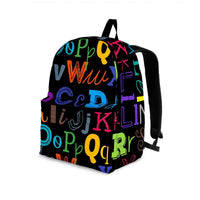 Load image into Gallery viewer, Designs by MyUtopia Shout Out:Colorful Alphabet Grade School Teacher Backpack
