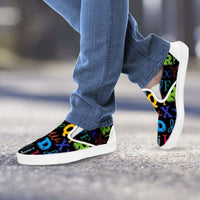Load image into Gallery viewer, Designs by MyUtopia Shout Out:Colorful Alphabet Grade School Teacher Slip-on Shoes
