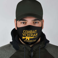 Load image into Gallery viewer, Designs by MyUtopia Shout Out:Combat Veteran Afghanistan Adult Fabric Face Mask with Elastic Ear Loops
