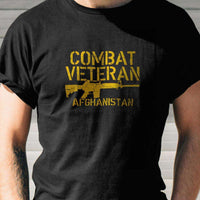 Load image into Gallery viewer, Designs by MyUtopia Shout Out:Combat Veteran Afghanistan Adult Unisex T-Shirt
