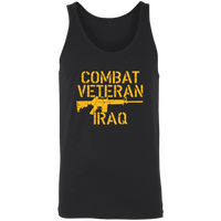 Load image into Gallery viewer, Designs by MyUtopia Shout Out:Combat Veteran Iraq Unisex Tank,X-Small / Black,Tank Tops
