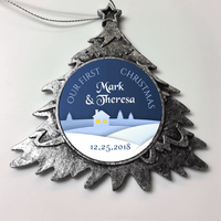 Load image into Gallery viewer, Designs by MyUtopia Shout Out:Couple First Christmas Together Personalized Ornament,Christmas Tree,Personalized Christmas Ornament
