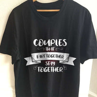 Load image into Gallery viewer, Designs by MyUtopia Shout Out:Couples That Fart Together Stay Together Valentines Day Humor Adult Unisex T-Shirt
