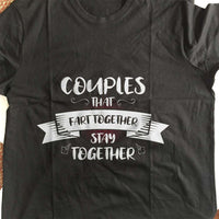 Load image into Gallery viewer, Designs by MyUtopia Shout Out:Couples That Fart Together Stay Together Valentines Day Humor Adult Unisex T-Shirt
