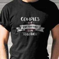 Load image into Gallery viewer, Designs by MyUtopia Shout Out:Couples That Fart Together Stay Together Valentines Day Humor Adult Unisex T-Shirt
