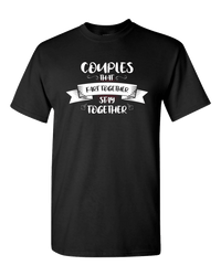 Load image into Gallery viewer, Designs by MyUtopia Shout Out:Couples That Fart Together Stay Together Valentines Day Humor Adult Unisex T-Shirt,S / Black,Adult Unisex T-Shirt
