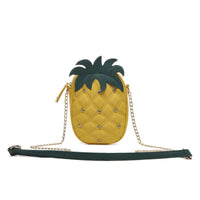 Load image into Gallery viewer, Designs by MyUtopia Shout Out:Cowgirl Trendy Pineapple Fruit Mini Crossbody Sling Bag,Yellow,Cross-Body Purse
