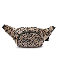 Load image into Gallery viewer, Designs by MyUtopia Shout Out:Cowgirl Trendy Soft Leopard Fanny Pack Waist Fashion Hip Bag Fuzzy Belt Bag,Natural,Belt Bag

