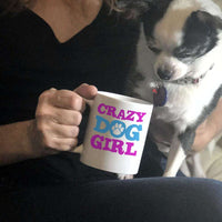 Load image into Gallery viewer, Designs by MyUtopia Shout Out:Crazy Dog Girl Ceramic Coffee Cup
