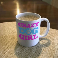 Load image into Gallery viewer, Designs by MyUtopia Shout Out:Crazy Dog Girl Ceramic Coffee Cup
