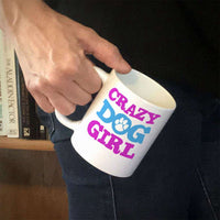 Load image into Gallery viewer, Designs by MyUtopia Shout Out:Crazy Dog Girl Ceramic Coffee Cup
