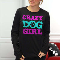 Load image into Gallery viewer, Designs by MyUtopia Shout Out:Crazy Dog Girl Long Sleeve Ultra Cotton T-Shirt
