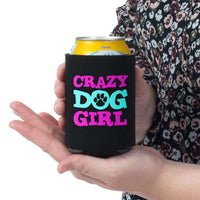 Load image into Gallery viewer, Designs by MyUtopia Shout Out:Crazy Dog Girl Neoprene Snuggle Can Wrap
