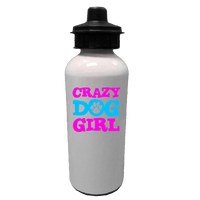 Load image into Gallery viewer, Designs by MyUtopia Shout Out:Crazy Dog Girl Stainless Steel Reusable Water Bottle,Default Title,Water Bottles
