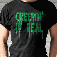 Load image into Gallery viewer, Designs by MyUtopia Shout Out:Creepin&#39; It Real Adult Unisex Cotton Short Sleeve T-Shirt
