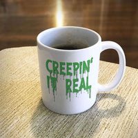 Load image into Gallery viewer, Designs by MyUtopia Shout Out:Creepin&#39; It Real White Ceramic Coffee Mug,11oz / White,Ceramic Coffee Mug
