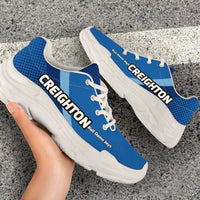 Load image into Gallery viewer, Designs by MyUtopia Shout Out:Creighton Roll Damn Jays Basketball Fan Chunky Walking Shoes
