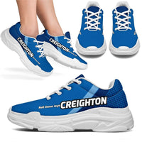 Load image into Gallery viewer, Designs by MyUtopia Shout Out:Creighton Roll Damn Jays Basketball Fan Chunky Walking Shoes
