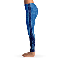 Load image into Gallery viewer, Designs by MyUtopia Shout Out:Creighton Roll Damn Jays Basketball Fan Fashion Leggings

