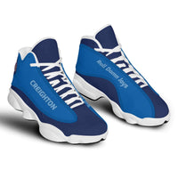 Load image into Gallery viewer, Designs by MyUtopia Shout Out:Creighton Roll Damn Jays Basketball Fan Microfiber Leather Hightop Sneakers
