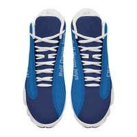 Load image into Gallery viewer, Designs by MyUtopia Shout Out:Creighton Roll Damn Jays Basketball Fan Microfiber Leather Hightop Sneakers
