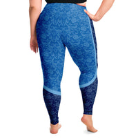 Load image into Gallery viewer, Designs by MyUtopia Shout Out:Creighton Roll Damn Jays Basketball Fan Plus Size Leggings
