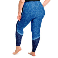 Load image into Gallery viewer, Designs by MyUtopia Shout Out:Creighton Roll Damn Jays Basketball Fan Plus Size Leggings
