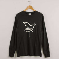 Load image into Gallery viewer, Designs by MyUtopia Shout Out:Cross Dove Fish Adult Crewneck Sweat Shirt
