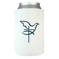 Load image into Gallery viewer, Designs by MyUtopia Shout Out:Cross Dove Fish Can Wrap,White,Can Wrap
