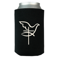 Load image into Gallery viewer, Designs by MyUtopia Shout Out:Cross Dove Fish Can Wrap,Black,Can Wrap
