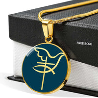 Load image into Gallery viewer, Designs by MyUtopia Shout Out:Cross Dove Fish Christian Faith Personalized Engravable Keepsake Necklace
