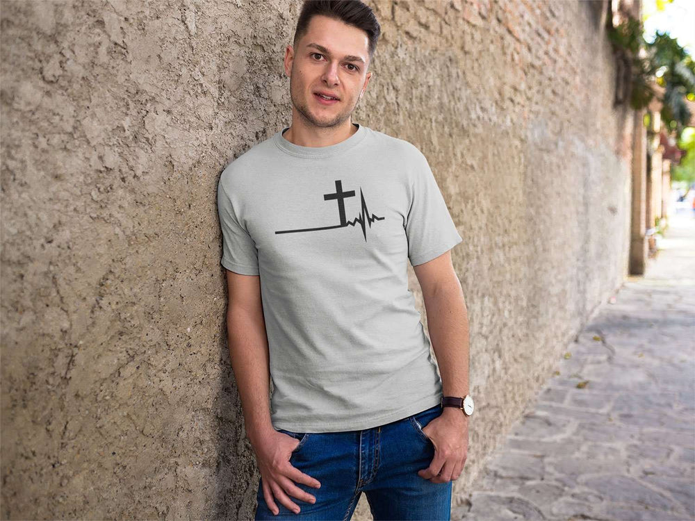 Designs by MyUtopia Shout Out:Cross Heartbeat Ultra Cotton Unisex T-Shirt