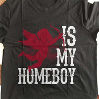 Load image into Gallery viewer, Designs by MyUtopia Shout Out:Cupid Is My Homeboy Valentines Day Humor Adult Unisex T-Shirt
