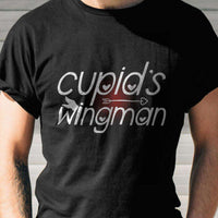 Load image into Gallery viewer, Designs by MyUtopia Shout Out:Cupid&#39;s Wingman Valentines Day Humor Adult Unisex T-Shirt
