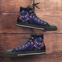 Load image into Gallery viewer, Designs by MyUtopia Shout Out:Custom Doctor Who Fan Art Inspired by the 13th Doctor Canvas Hightop Shoes
