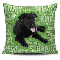 Load image into Gallery viewer, Designs by MyUtopia Shout Out:Cute Black Lab Puppies Pillowcases,Green,Pillowcases
