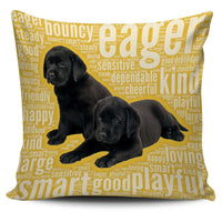 Load image into Gallery viewer, Designs by MyUtopia Shout Out:Cute Black Lab Puppies Pillowcases,Gold,Pillowcases
