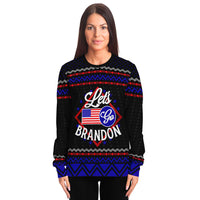 Load image into Gallery viewer, Lets Go Brandon Humorous Ugly Christmas Style Fashion Sweatshirt
