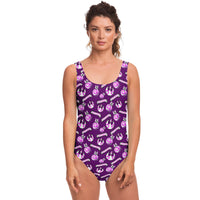 Load image into Gallery viewer, Catercorn Droid One Piece Swimsuit (purple)
