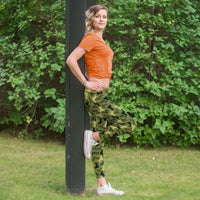 Load image into Gallery viewer, Designs by MyUtopia Shout Out:Dachshund Camo Print Fashion Leggings
