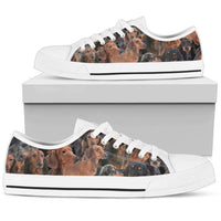 Load image into Gallery viewer, Designs by MyUtopia Shout Out:Dachshund Dog Print Canvas Sneakers,Ladies / Lo Tops / US5.5 (EU36),High Top Sneakers
