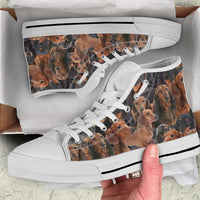 Load image into Gallery viewer, Designs by MyUtopia Shout Out:Dachshund Dog Print Canvas Sneakers
